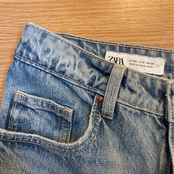 ZARA Denim Bermuda mom shorts - Picture 3 of 5
